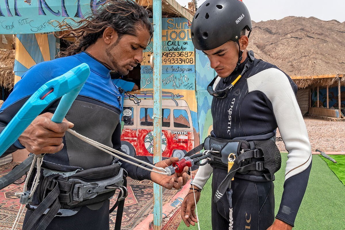 Instructor Explains Kitesurfing Harness