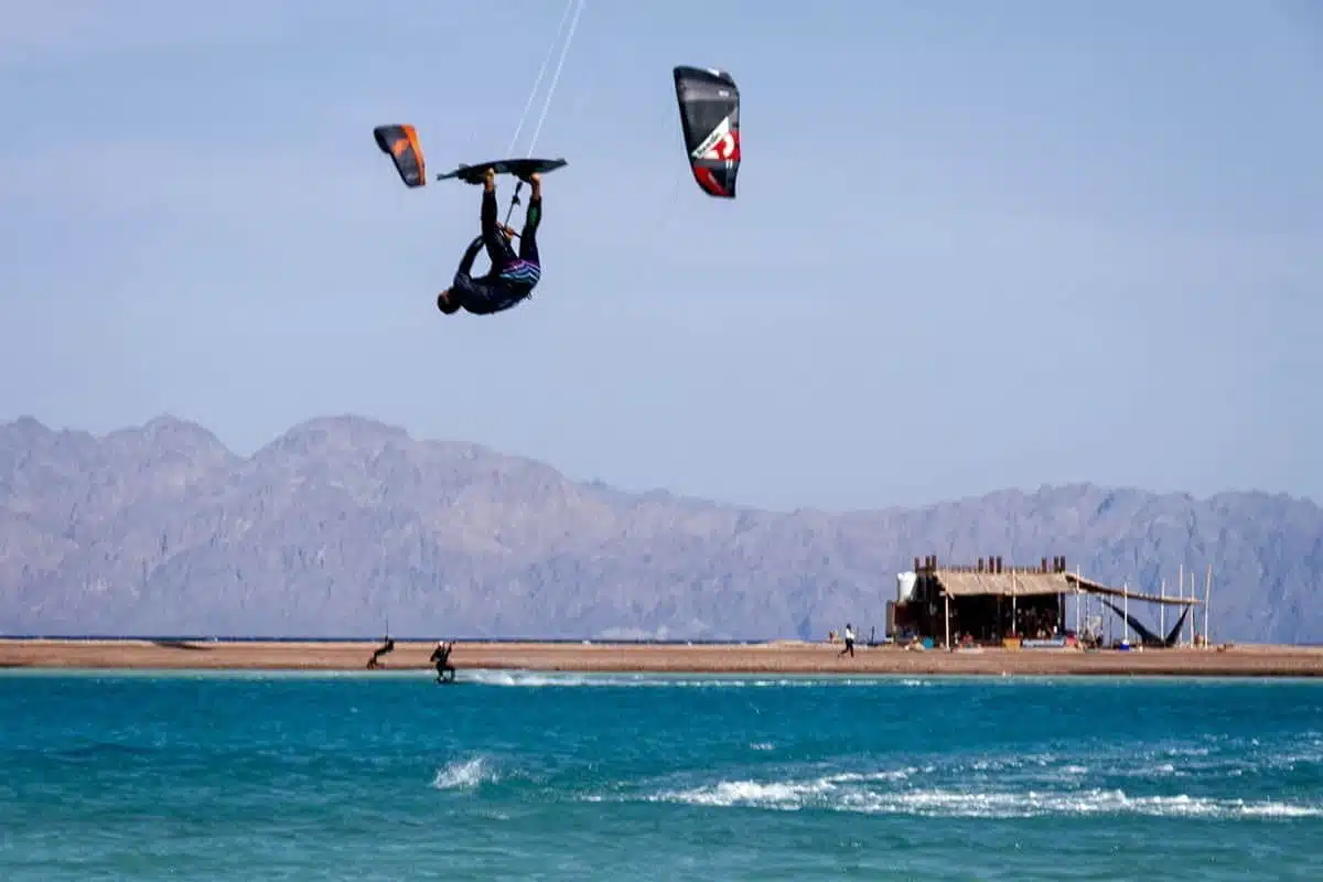 Kitesurfing Trick Jump