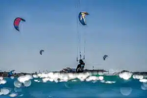 kitesurfing
