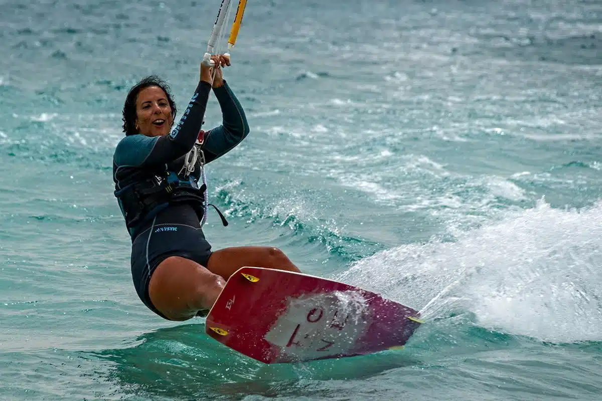 Woman Kitesurfing in Dahab
