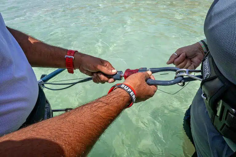 Explaining Kite Attachment and Safety