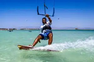 Kitesurfing Fun at The Blue Lagoon Dahab Egypt